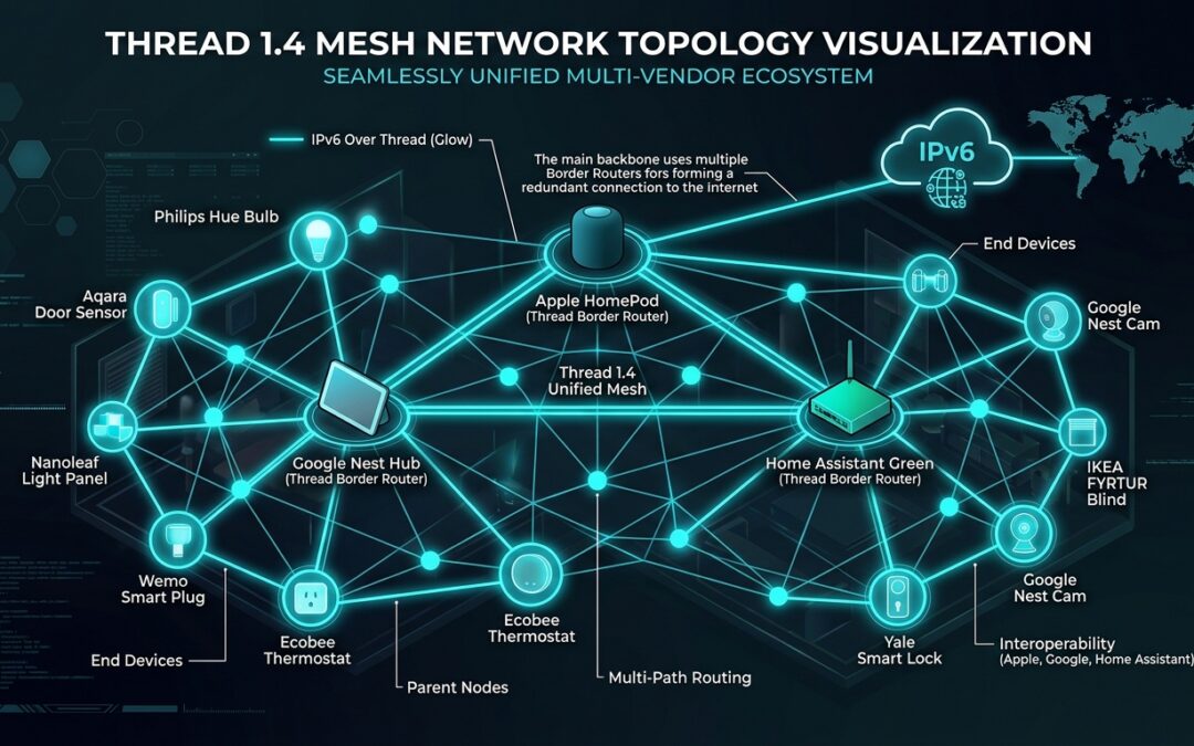 Thread 1.4 Released: Unified Border Routing and Multi-Vendor Mesh Sharing Arrive