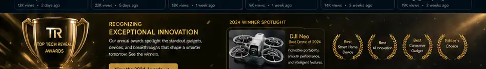 Top Tech Reveal Awards gold winner spotlight and award laurels